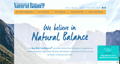 Desktop Screenshot of naturalbalanceinc.com